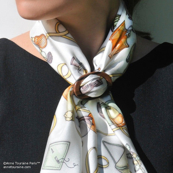 HERMES Permabrass Buckle Scarf Ring 580720