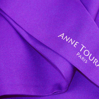 Silk twillies: violet blue silk twilly by ANNE TOURAINE Paris™