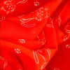 Red silk chiffon scarf with cat pattern, oblong shape: a perfect gift for cat lovers. Scarf by ANNE TOURAINE Paris™ (4)