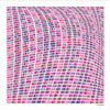 Pink and blue extra large silk scarf with a contemporary ethnic pattern: versatile and easy to wear all year round. Scarf ANNE TOURAINE Paris™ (2)