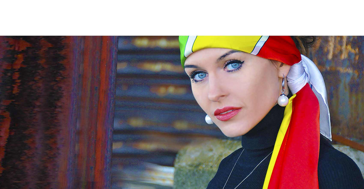 LUXURY❤ONLINE: Accessories FLAMODE colour multicolour, accessories scarf ,  silk, made in italy