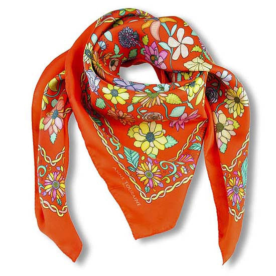 Polka dot scarves - red - 67x26 - ANNE TOURAINE Paris™ Scarves & Foulards