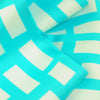 Silk twillies: turquoise blue and white silk twilly by ANNE TOURAINE Paris™