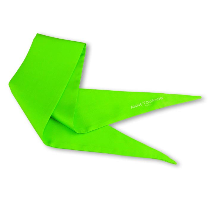 Silk twillies: green silk twilly by ANNE TOURAINE Paris™