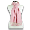 Rose pink pashmina cashmere silk by ANNE TOURAINE Paris™: soft,warm,and cozy (1