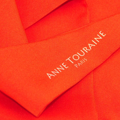 Silk twillies: red silk twilly by ANNE TOURAINE Paris™