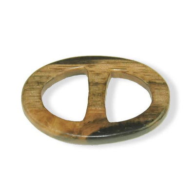 Exotic wood handcrafted scarf ring. Large size. A fun, essential, and versatile complementary to your ANNE TOURAINE Paris™ silk scarves. (1)