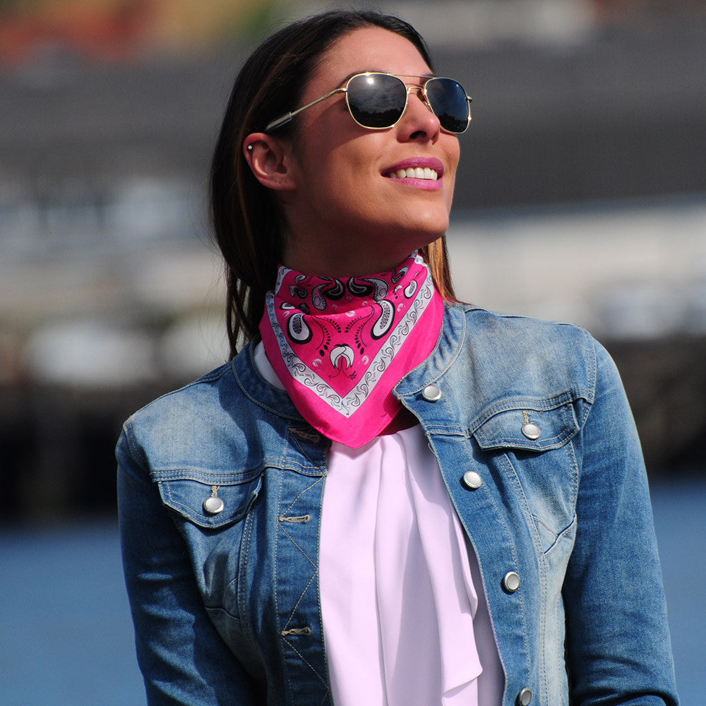 SILK-COTTON BANDANA Pink 27
