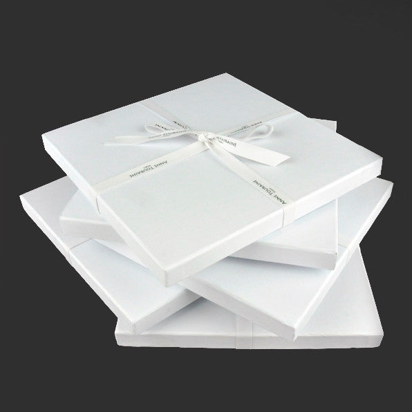 Prestigious signature box and ribbon for ANNE TOURAINE Paris™ silk scarves (85)