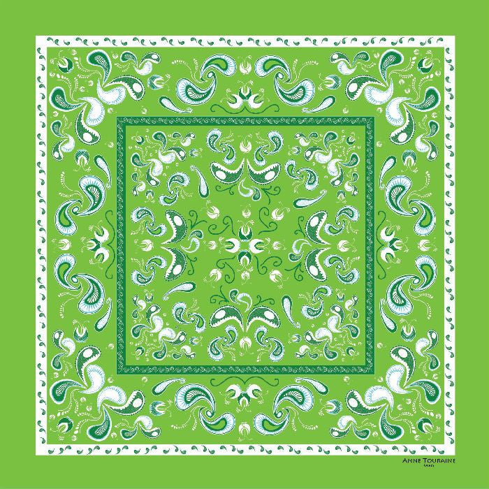 green bandana pattern