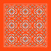 Extra large and lightweight chiffon silk scarf, vivid orange color, by ANNE TOURAINE Paris™