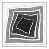 Black and white extra large silk scarf with a modern geometric design: versatile and trendy. Scarf ANNE TOURAINE Paris™ (2)
