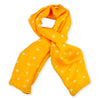 Orange polka dot silk chiffon scarf, oblong shape. Lightweight and easy to tie. Scarf by ANNE TOURAINE Paris™ (0)